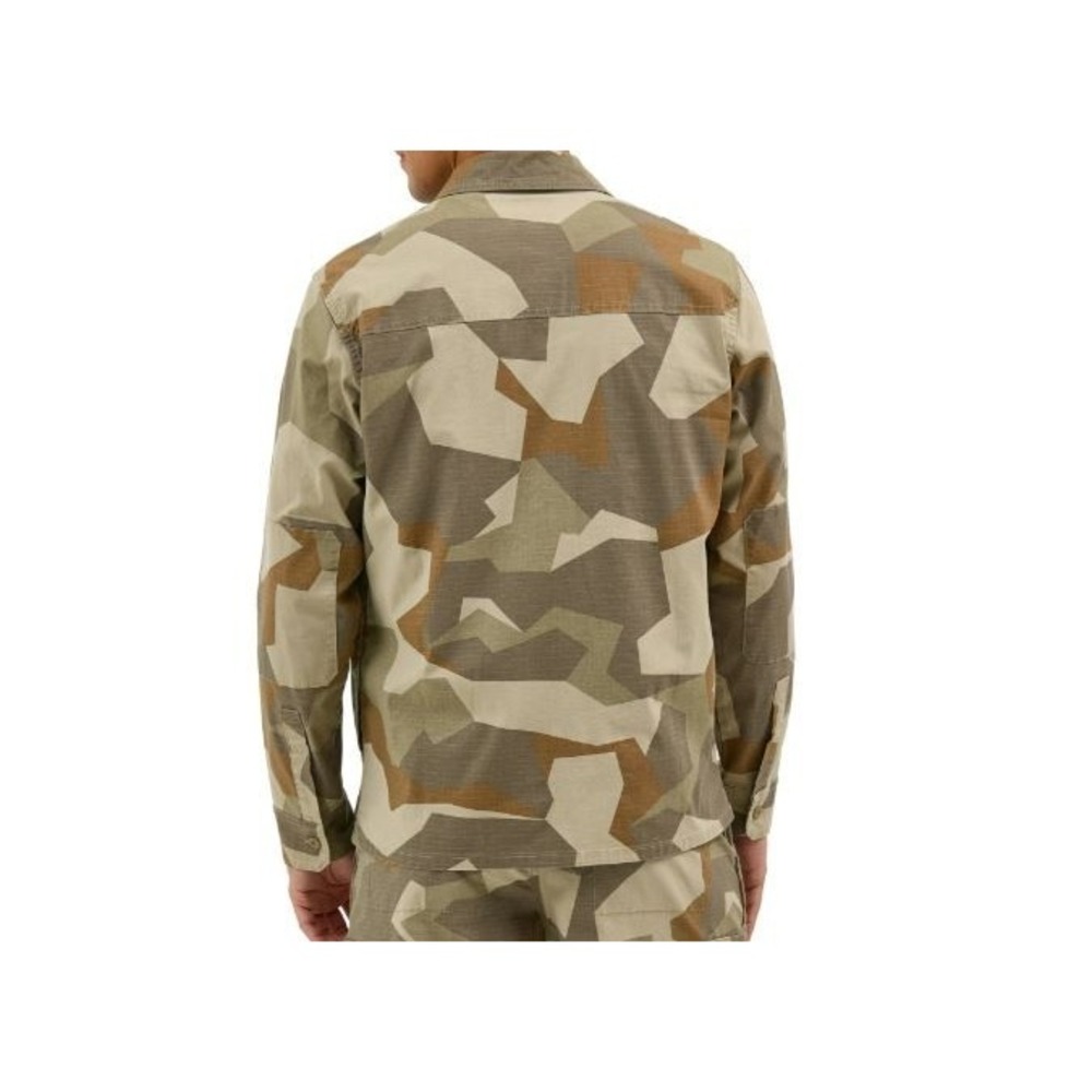 Wrangler Men's Relaxed Fit Utility Overshirt Geo Camo, Size XL - Picture 3 of 4